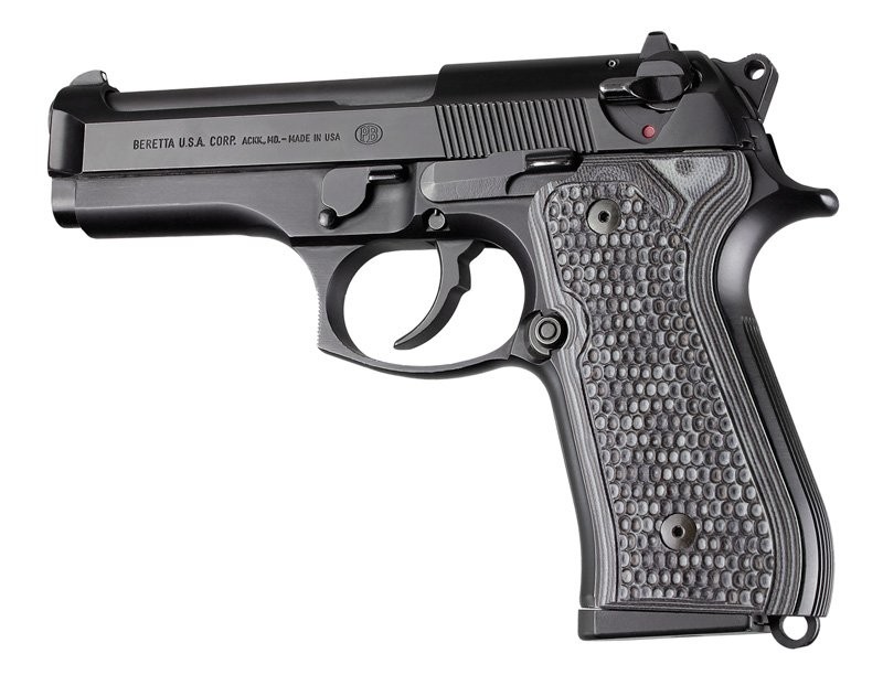 Beretta 92FS Piranha Grip G10 - G-Mascus Black/Gray 92137