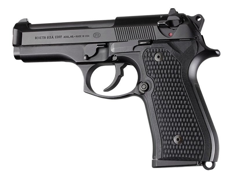Beretta 92FS, 96 & M9 black Piranha Grip G-10 92139